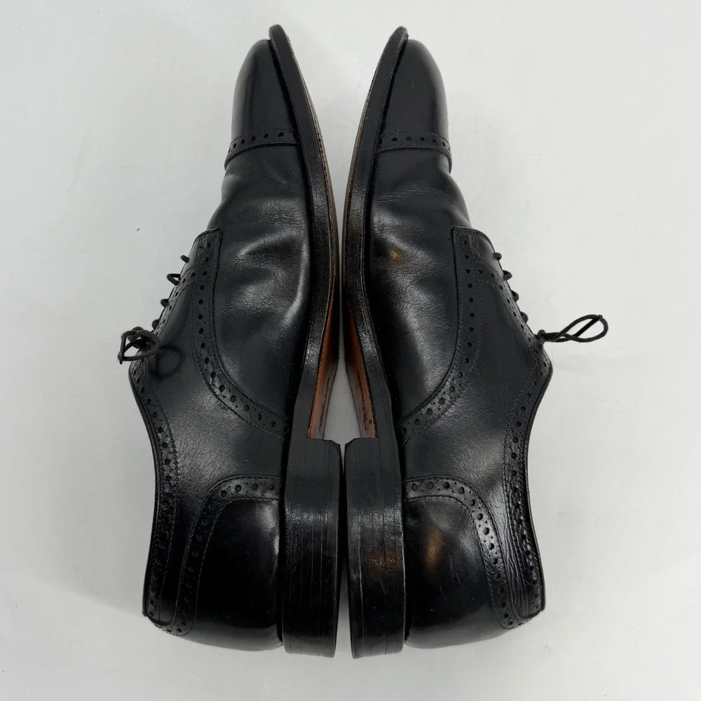 Allen Edmonds Colton Cap Toe Oxfords‎ Black Leather Men's 11 EEE USA